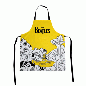 Готварска престилка от рециклиран памук – The Beatles (Жълтата подводница)